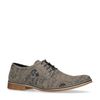 Chaussures à lacets en nubuck avec imprimé - vert