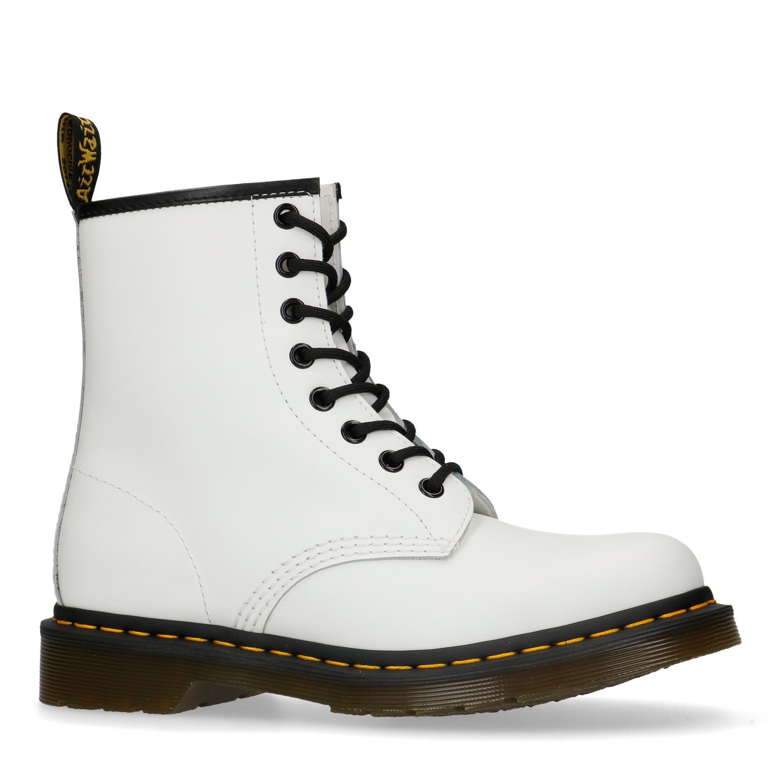 dr martens 1460 smooth leather white boots