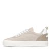 Goliath beigefarbene Sneaker aus Textil und Veloursleder