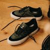 Goliath dunkelgrüne Sneaker aus Nylon und Veloursleder