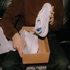Baskets Goliath en nylon et daim - blanc