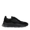 Schwarze Veloursleder-Sneaker