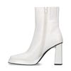 Jeffrey Campbell Witte enkellaarsjes met hak
