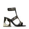 Sandales cuir à talon Jeffrey Campbell Bianka - noir