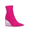Jeffrey Campbell Siren Bottines-chaussettes textile - rose