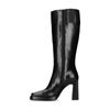 Jeffrey Campbell schwarze Absatz-Stiefel mit hohem Schaft