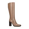 Jeffrey Campbell taupefarbene Absatz-Stiefel mit hohem Schaft
