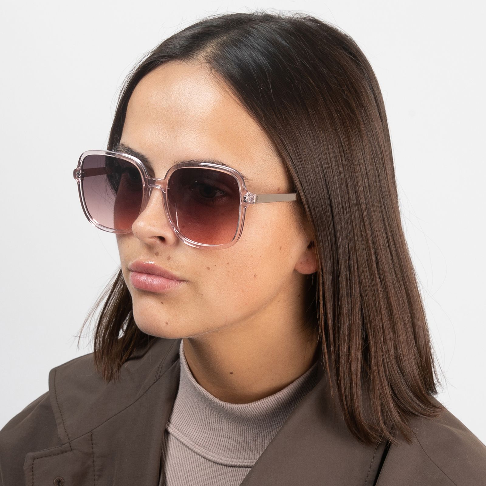 Roze zonnebril vierkant - Accessoires | MANFIELD