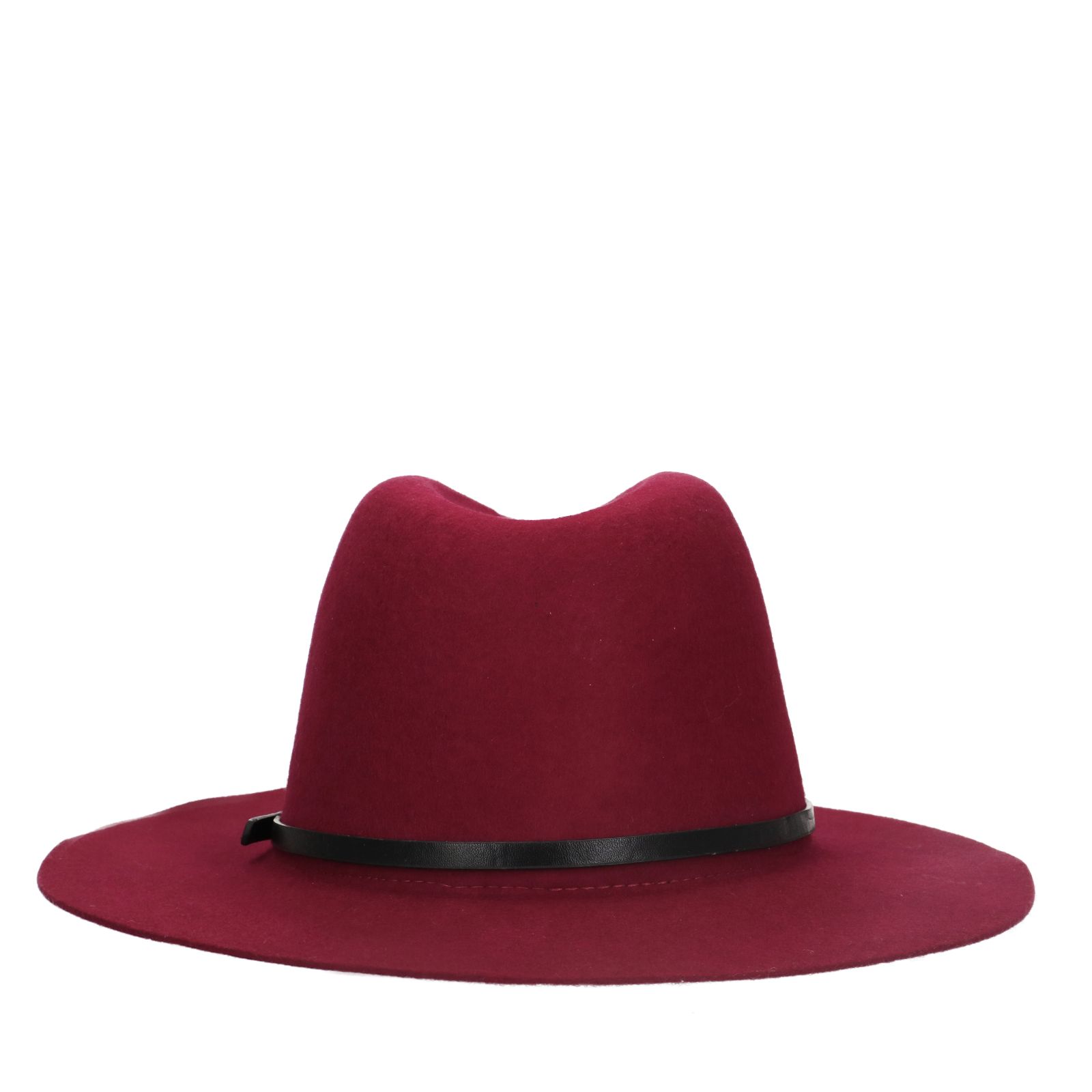 Bordeaux rode wollen hoed - Accessoires |