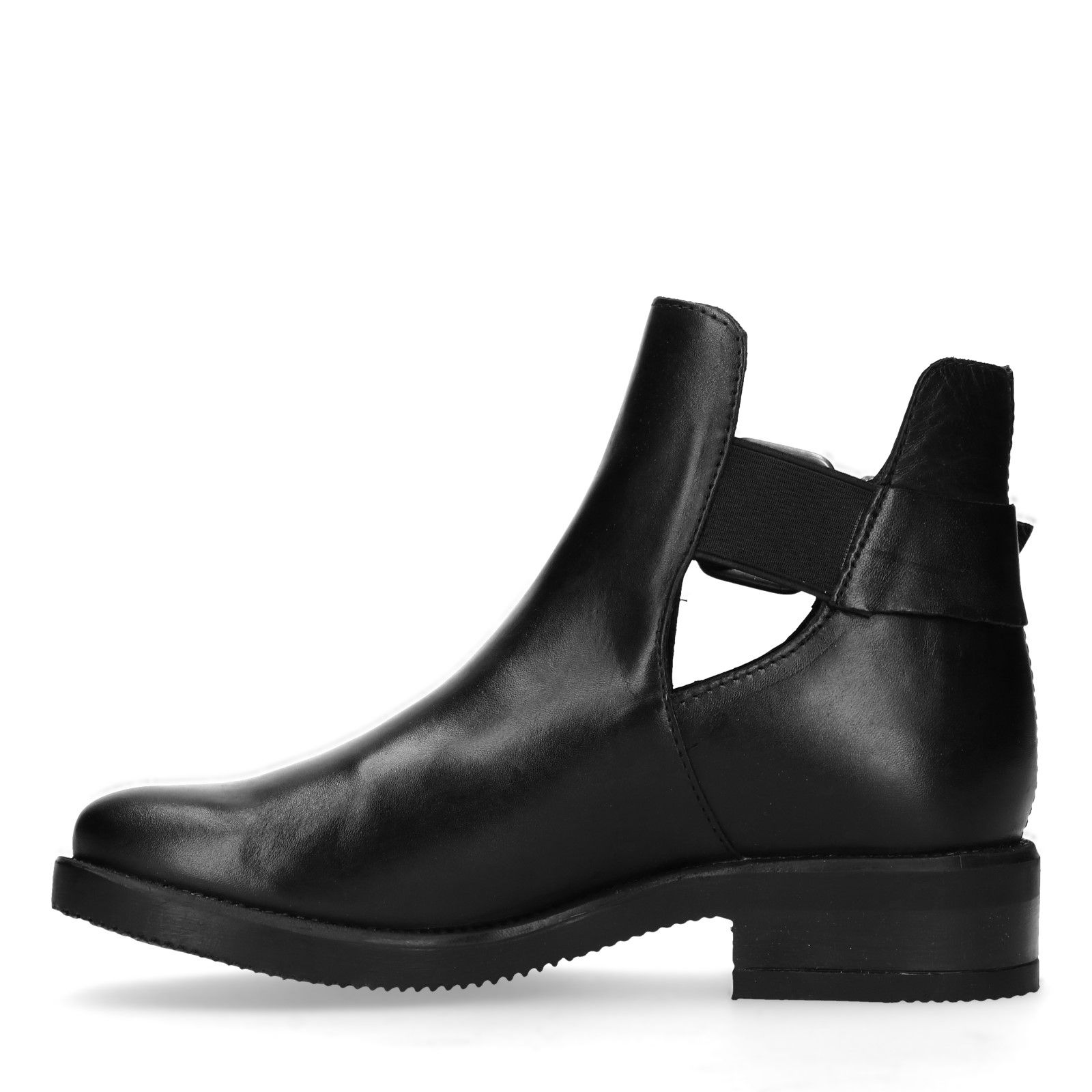 cut out stiefeletten schwarz