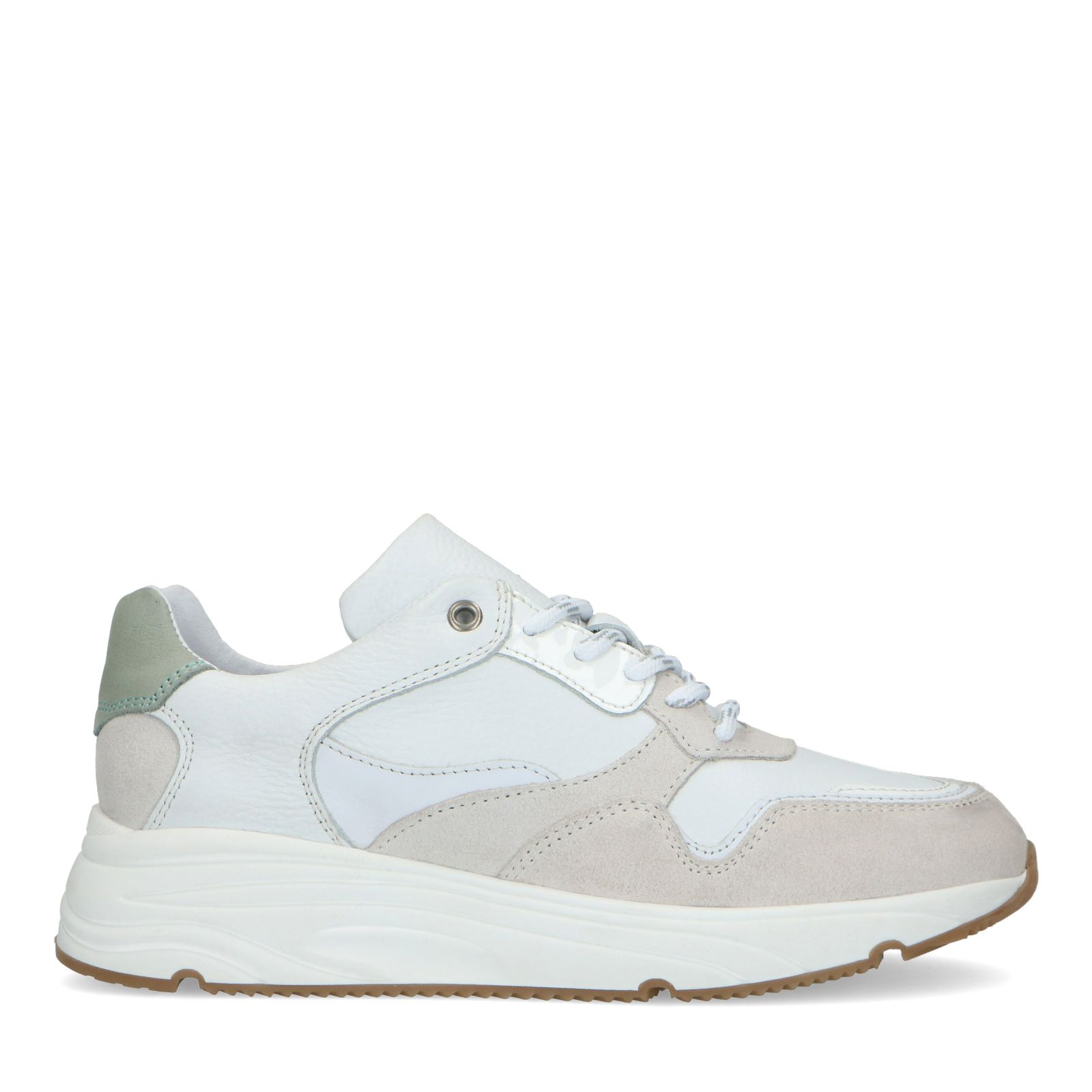 Diadora Heritage Dames Sneakers Wit blauw mid sneaker | Van den Assem