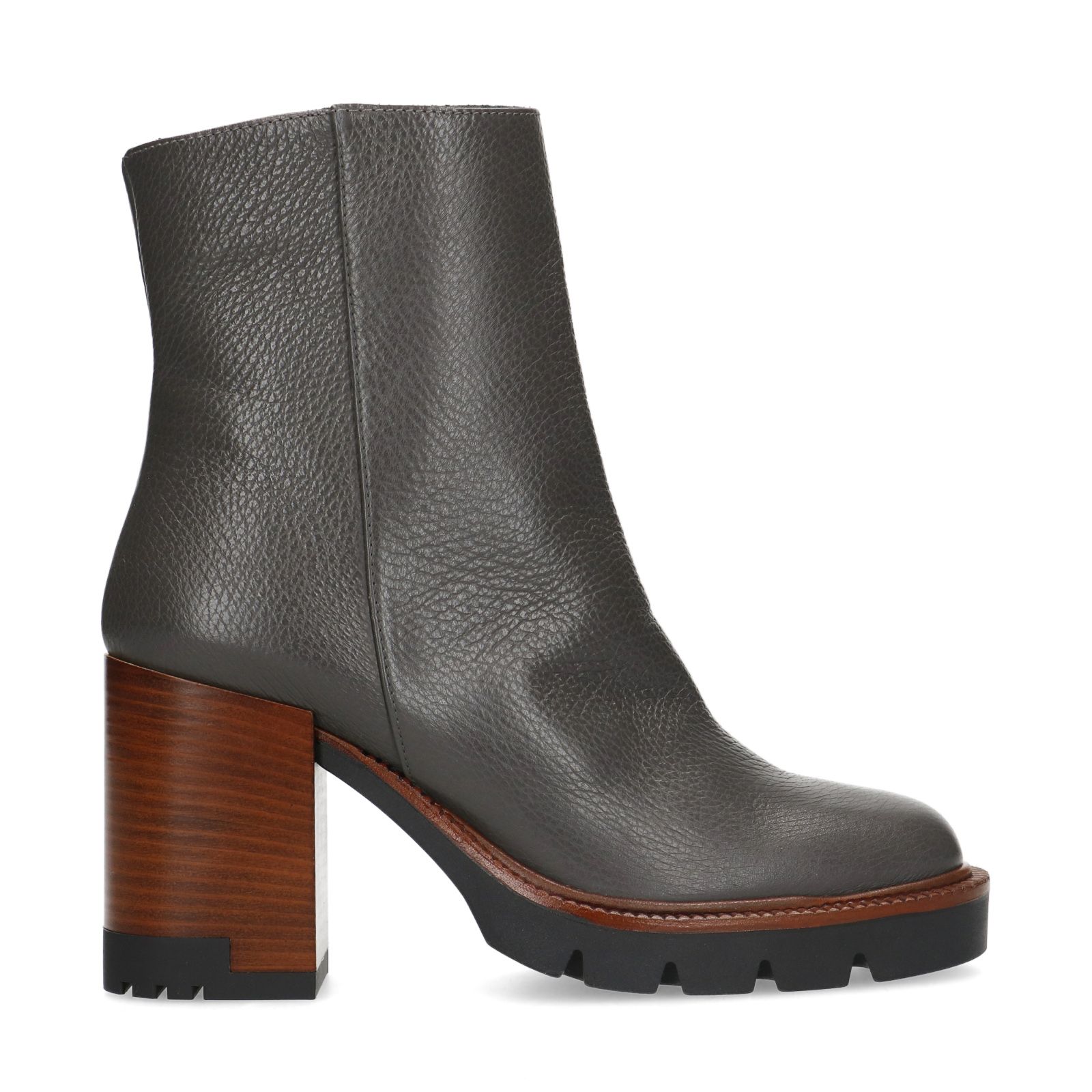 Grijze enkellaarsjes online shoppen | MANFIELD