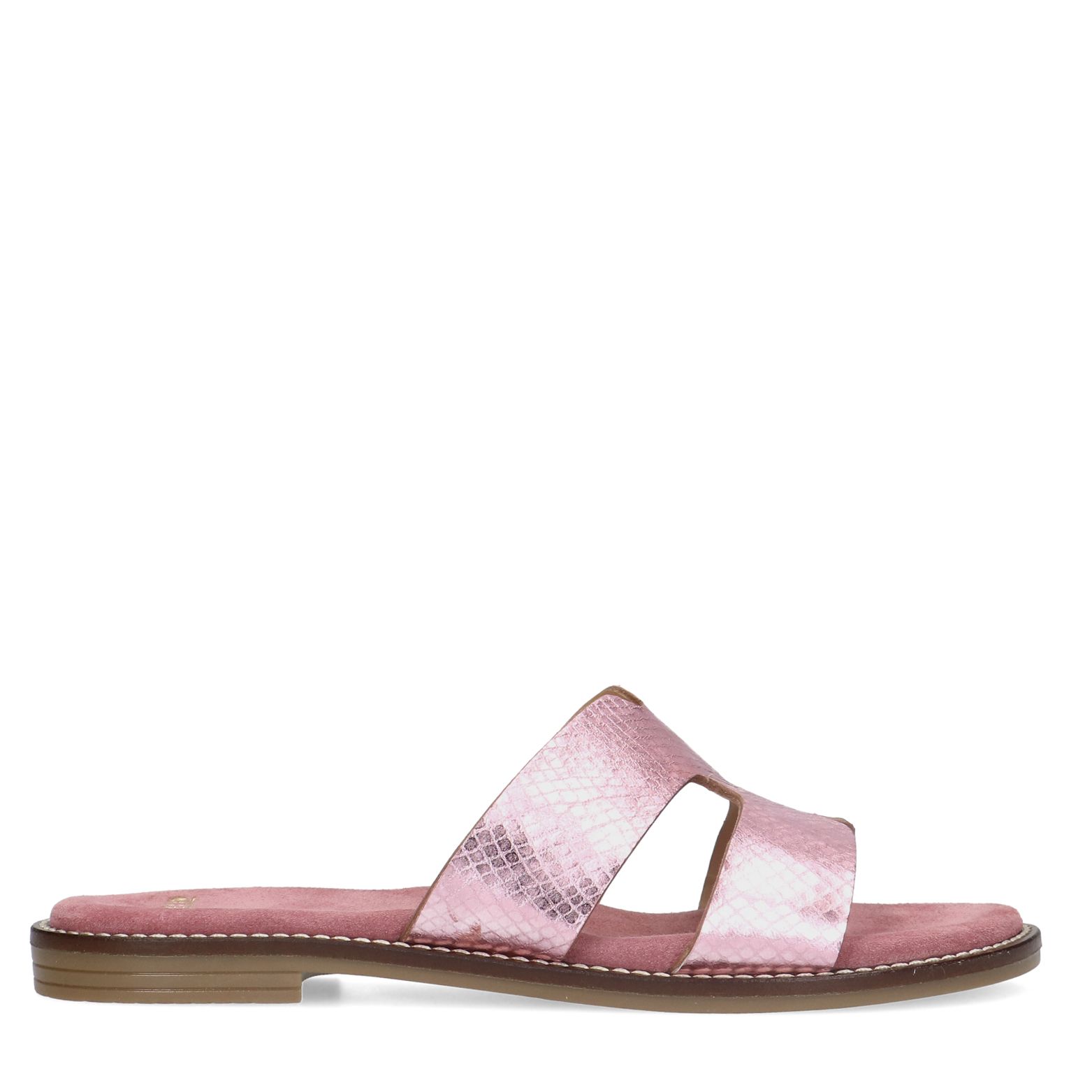 Roze metallic slippers Dames MANFIELD