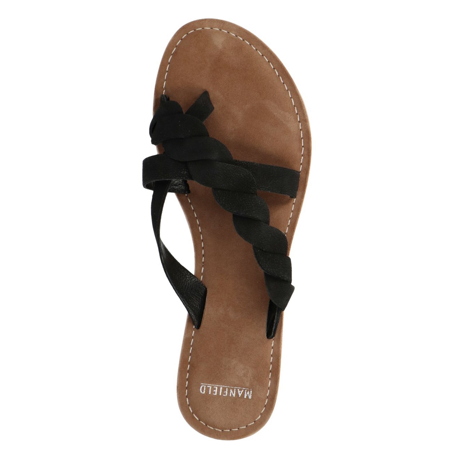 Charmant regel Spruit Zwarte slippers met gevlochten detail - Dames | MANFIELD