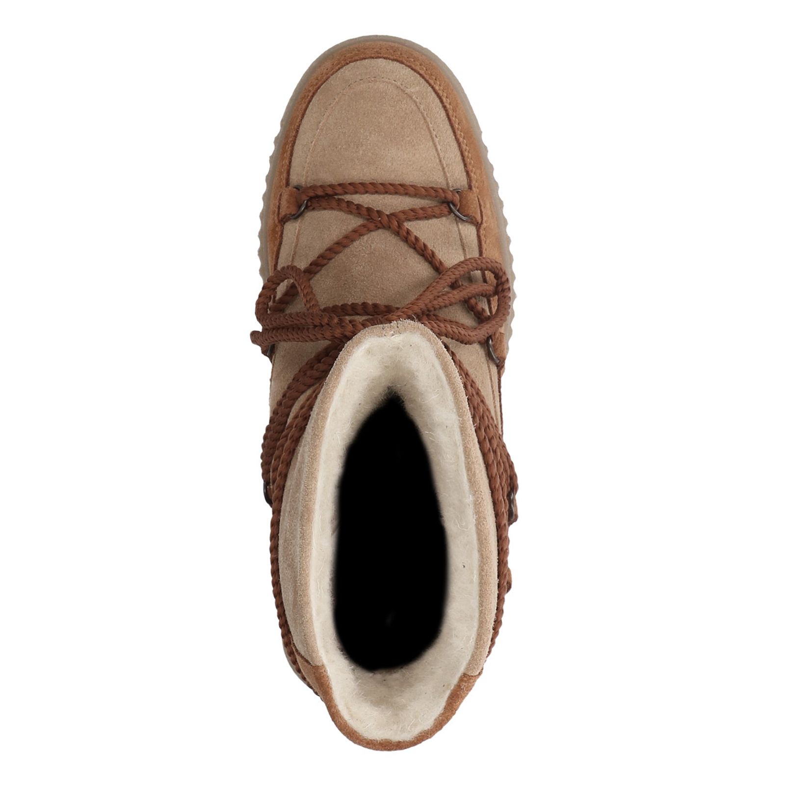 Cognac suède snow boots - Dames | MANFIELD