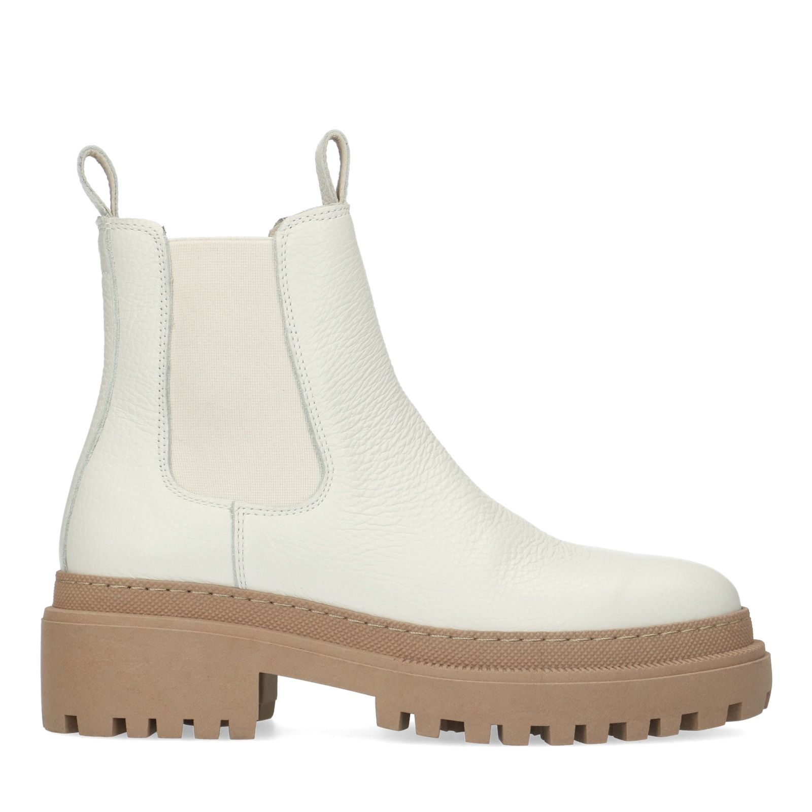 manfield chelsea boots off white