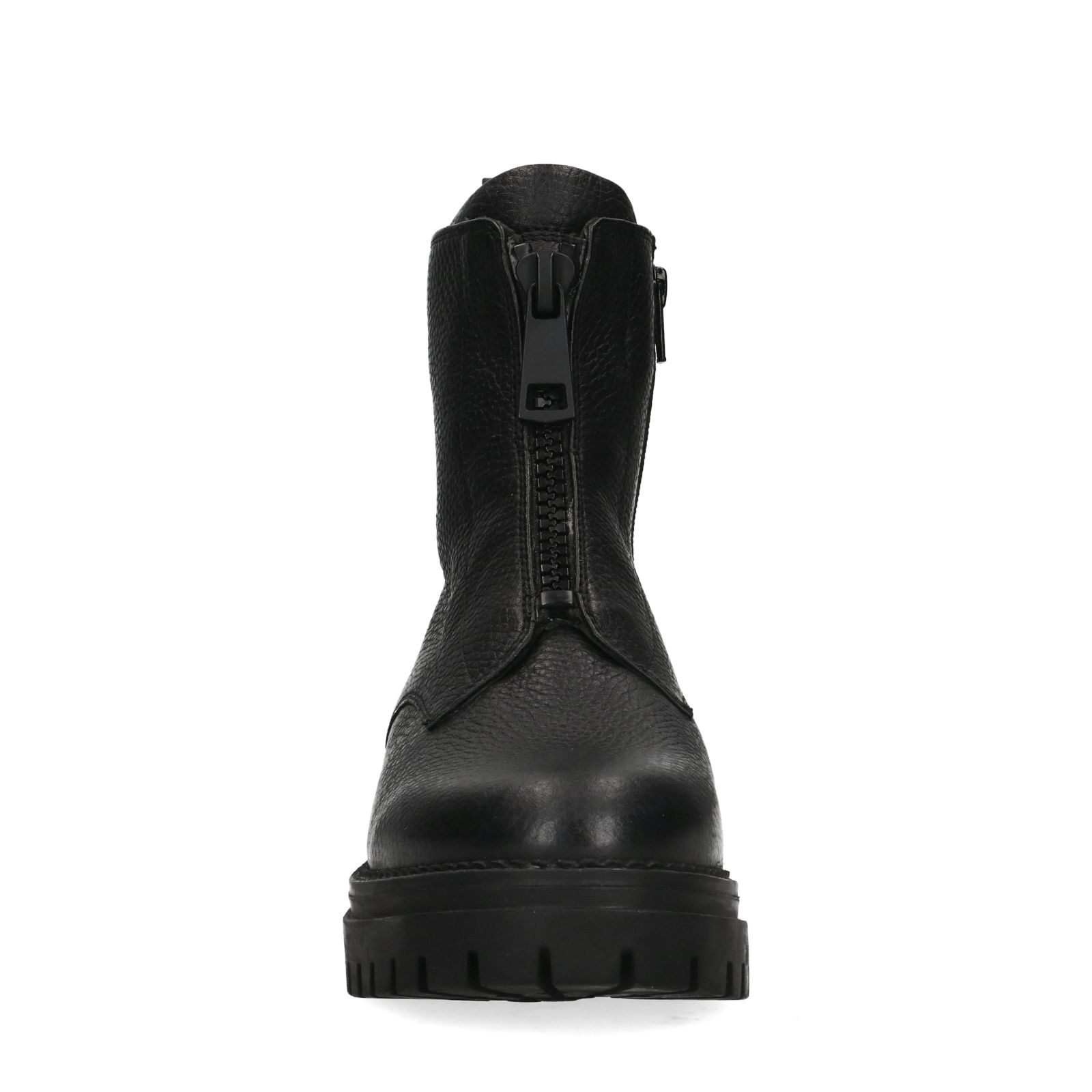 Zwarte leren laarsjes - Dames | MANFIELD