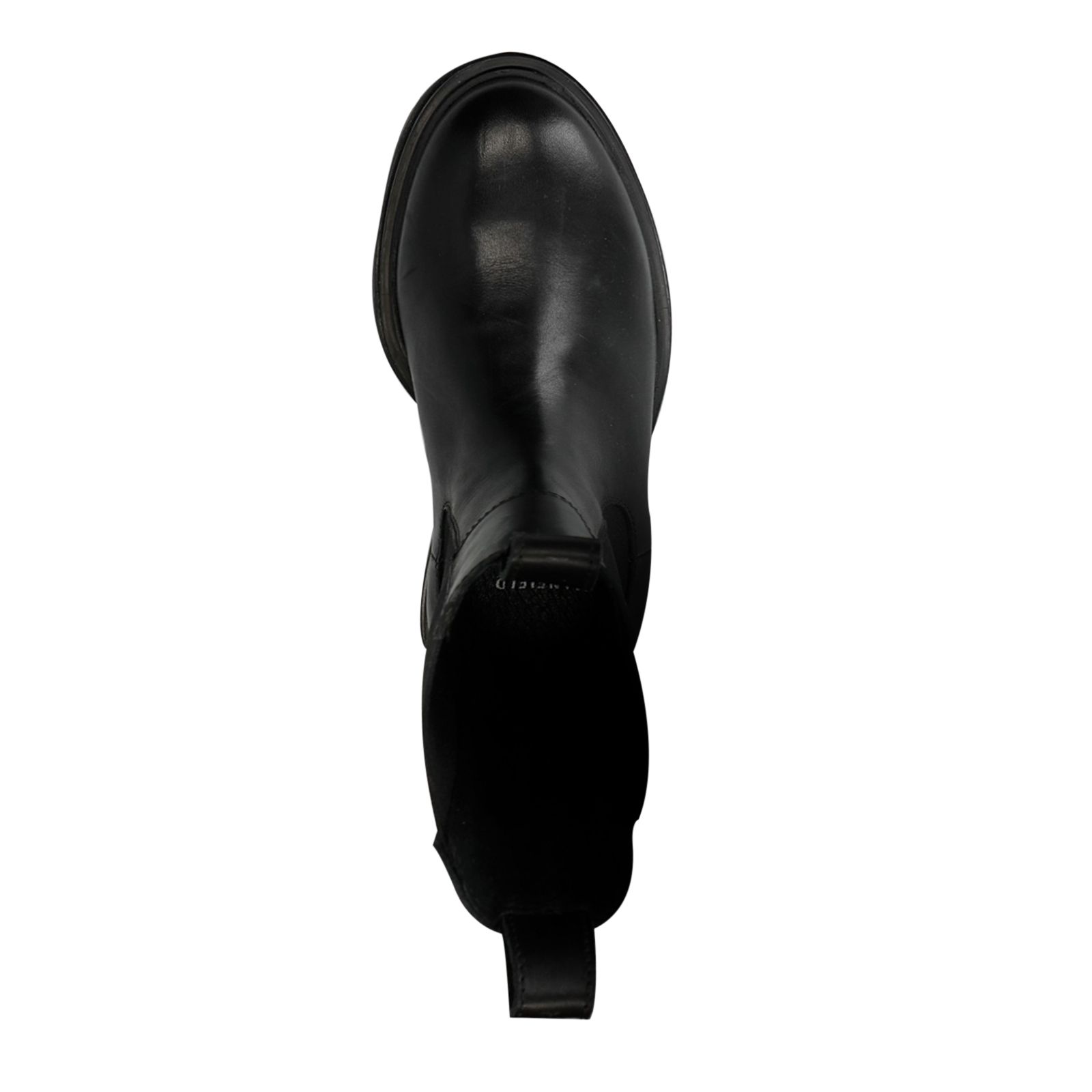 Zwarte leren chelsea boots - Dames | MANFIELD
