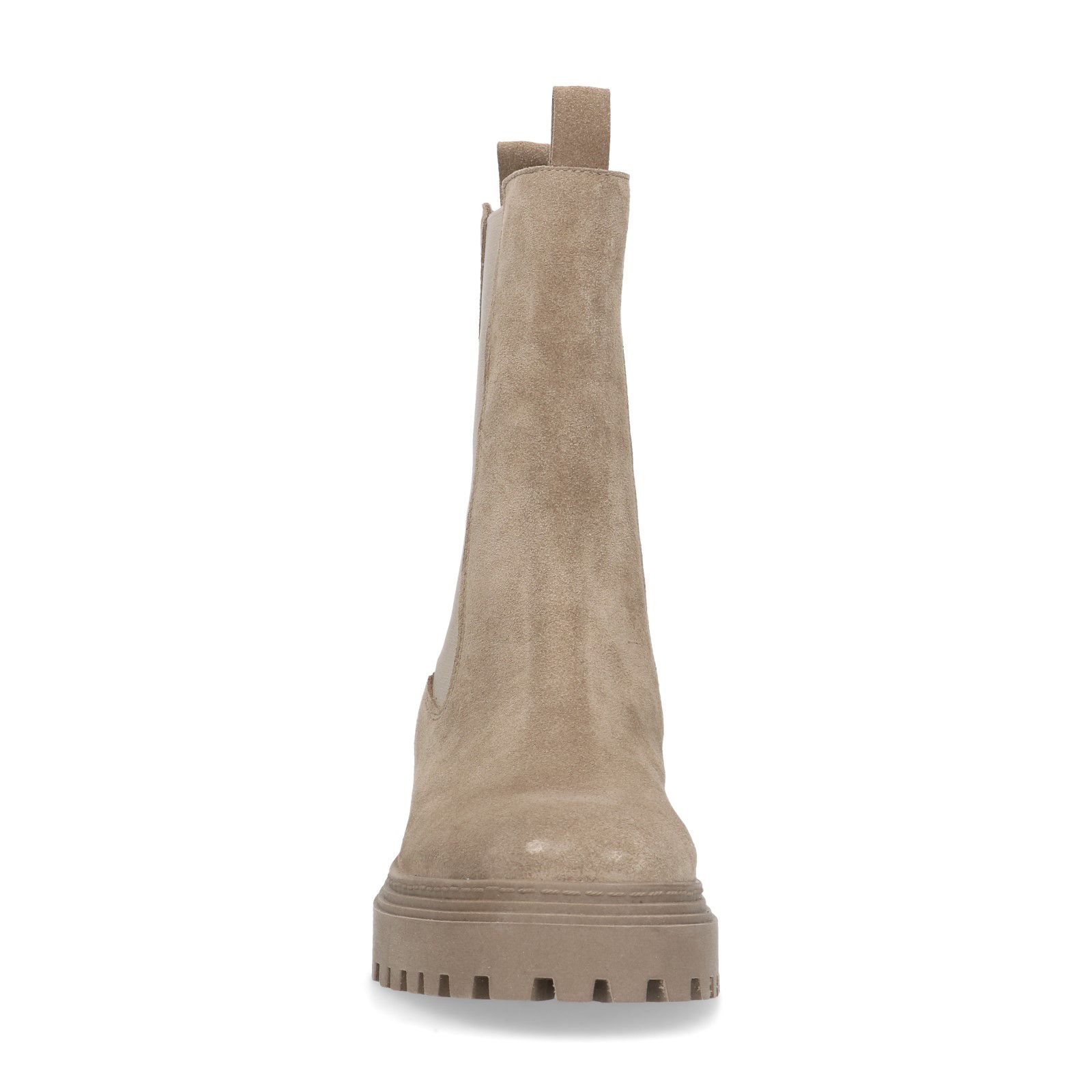 Beige suède chelsea boots - Dames | MANFIELD