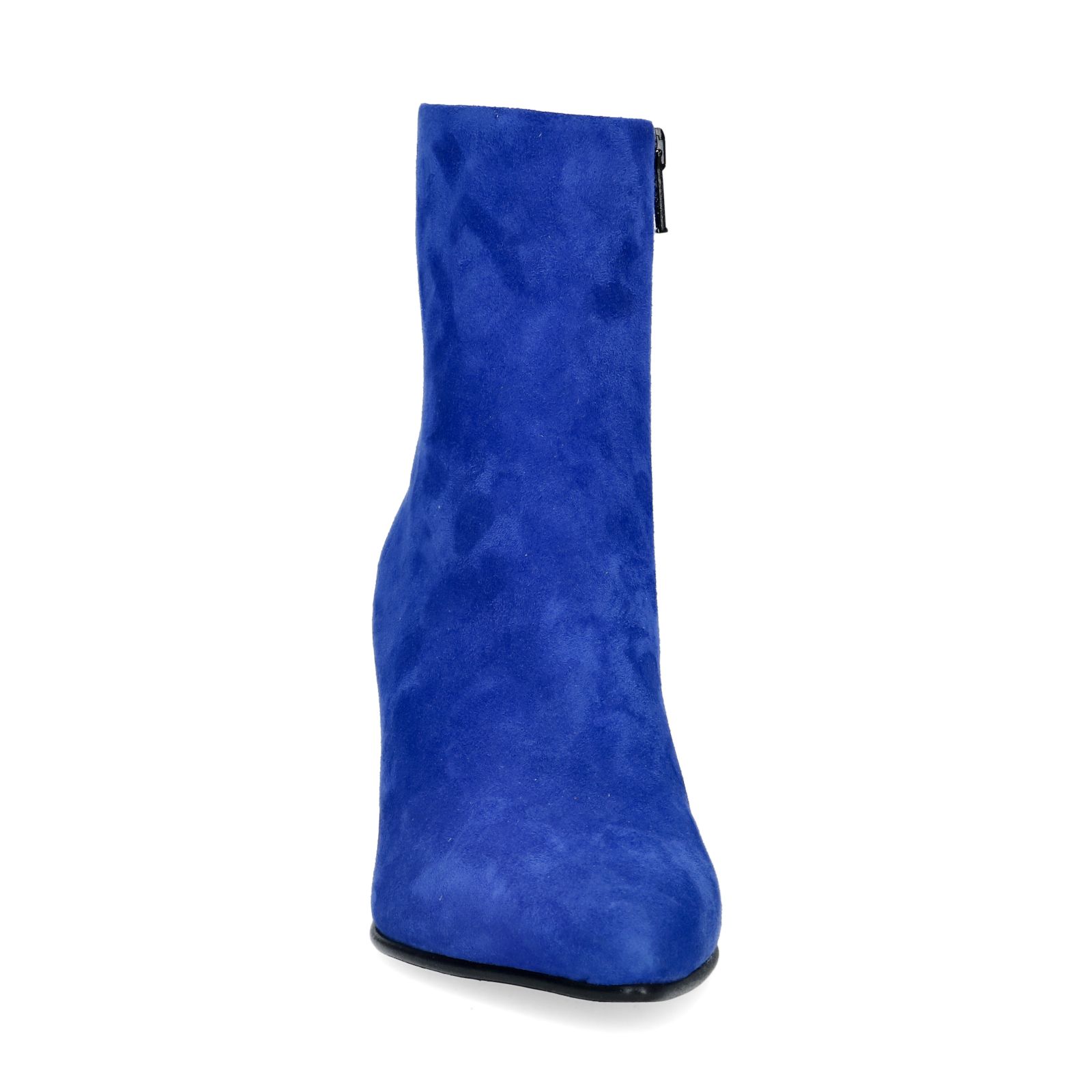 Blauw suède enkellaarsjes - Dames | MANFIELD