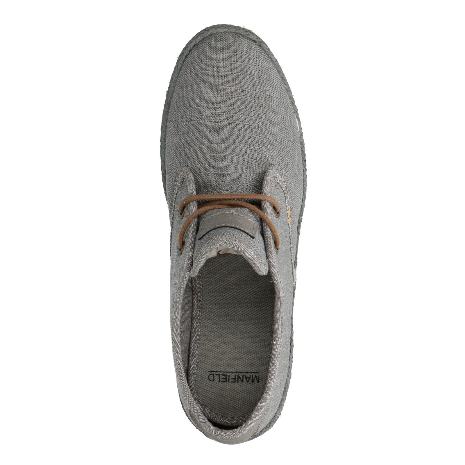 Witte lage sneakers met touwzool - Damesschoenen – SACHA