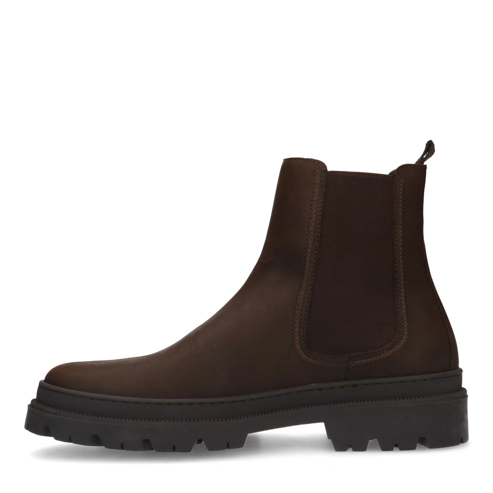 Bruine leren chelsea boots Heren MANFIELD