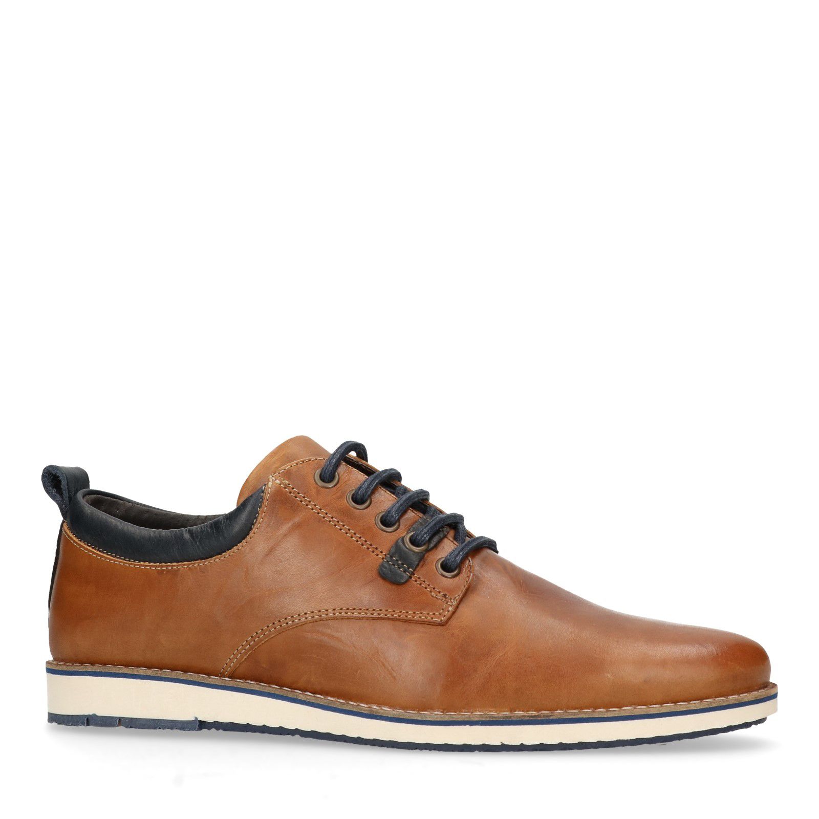 Witte leren sneakers - Heren | MANFIELD