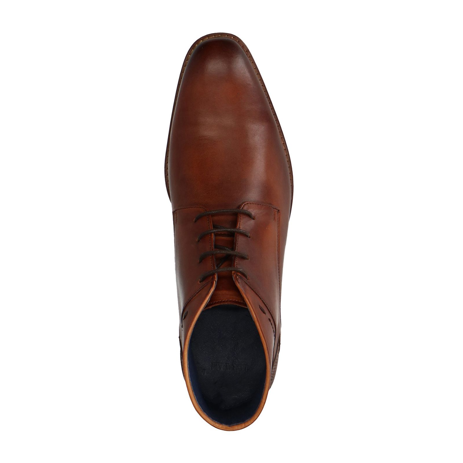 Cognac veterboots van leer - Heren | MANFIELD