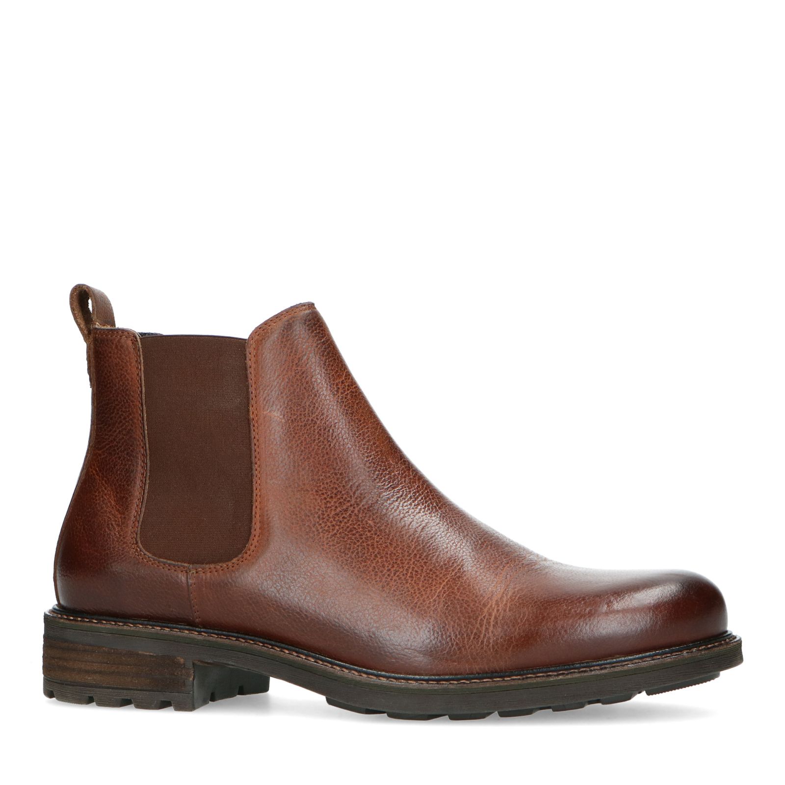 Cognac leren chelsea boots - Heren | MANFIELD