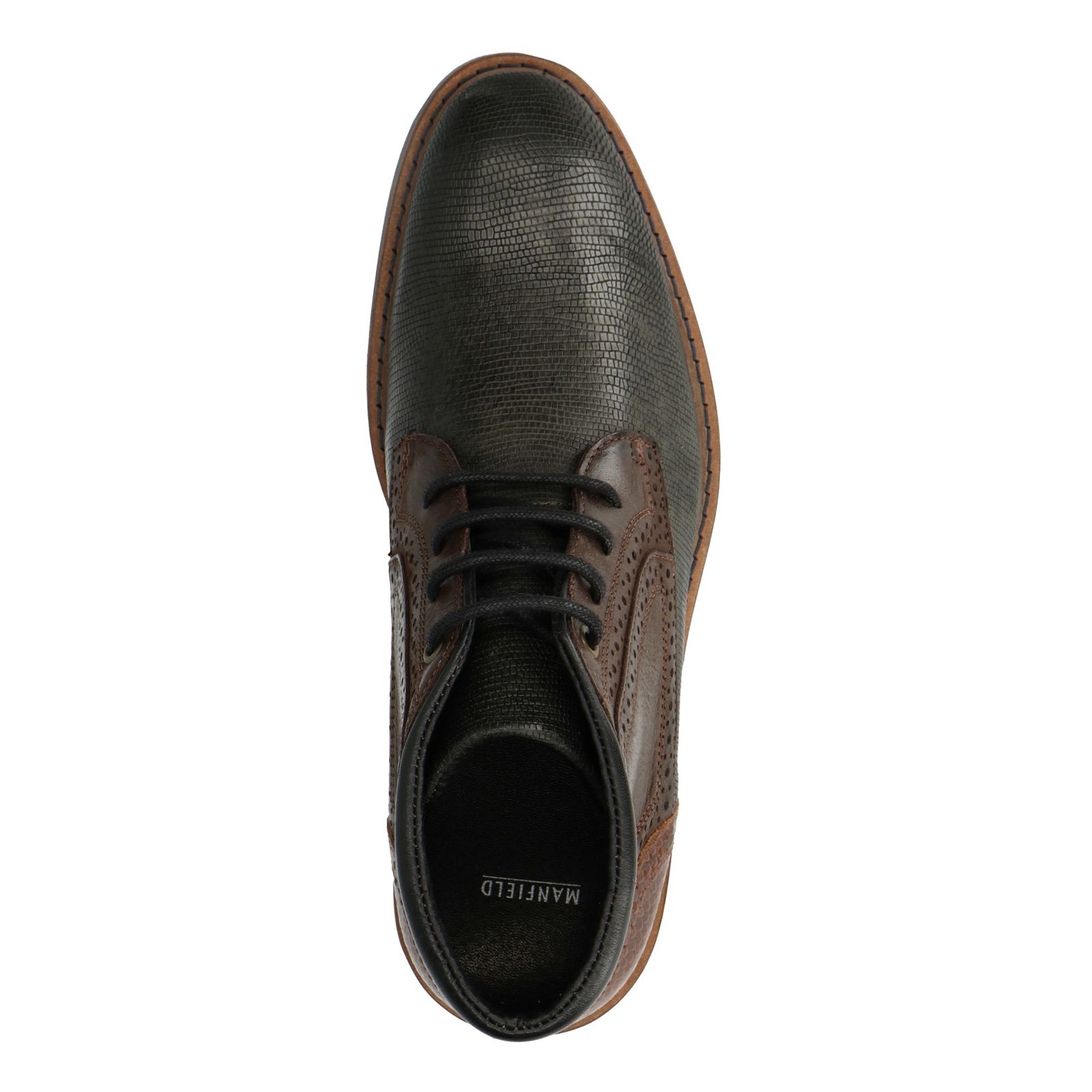Donkergrijze worker boots met snakeskin Heren | MANFIELD Donkergrijze worker boots met snakeskin Heren | MANFIELD