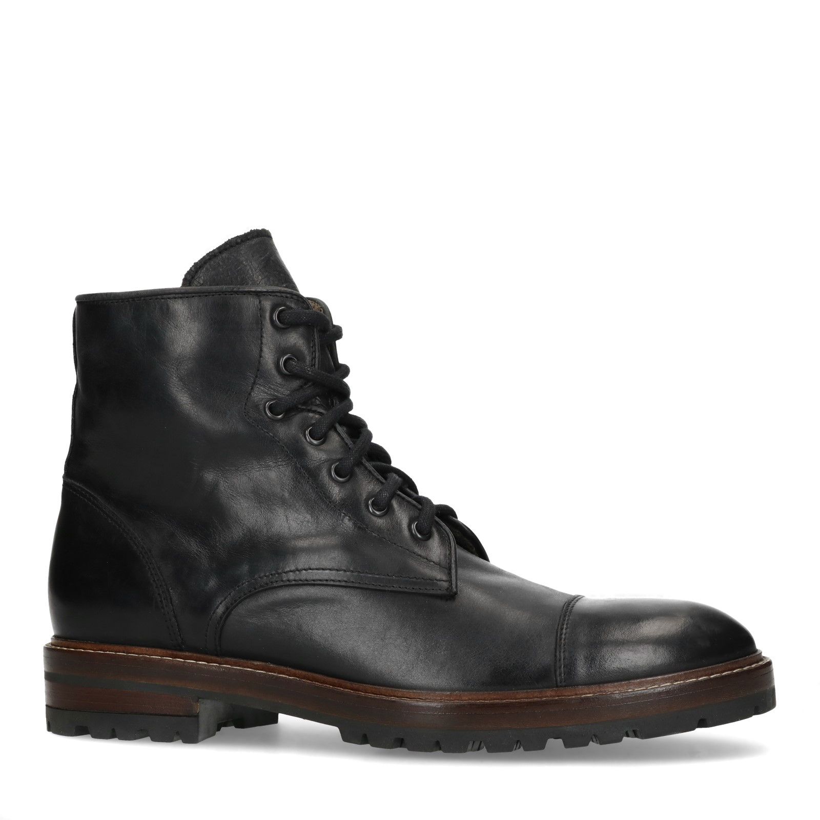 zwarte veterboots