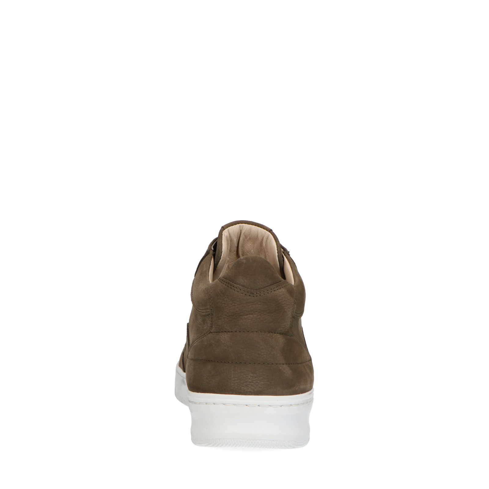 Donkergroene nubuck sneakers - Heren | MANFIELD