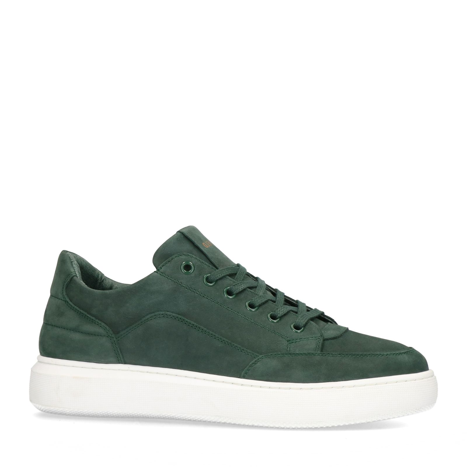 Groene sneakers met witte zool - Heren | MANFIELD