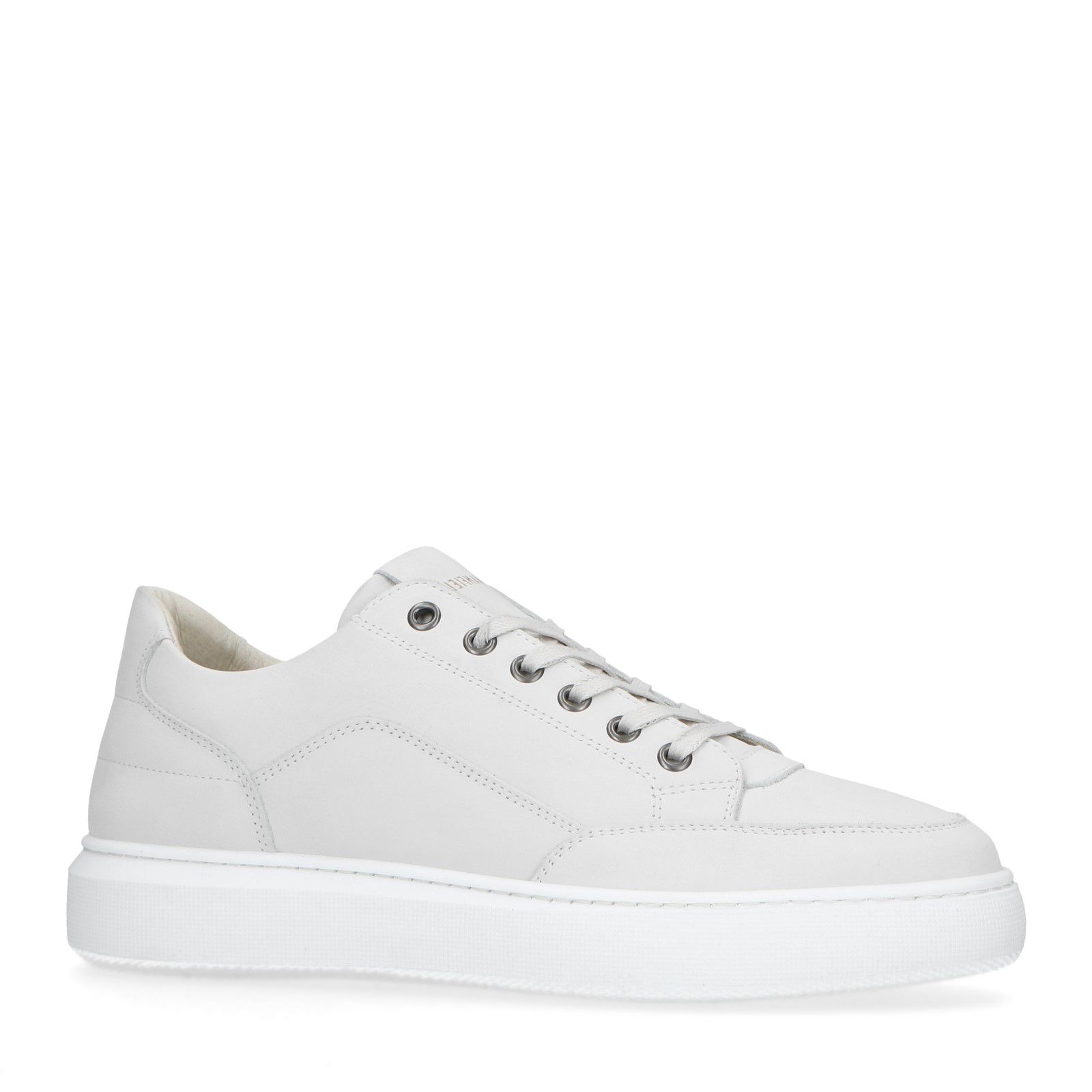 Witte nubuck sneakers - Heren | MANFIELD