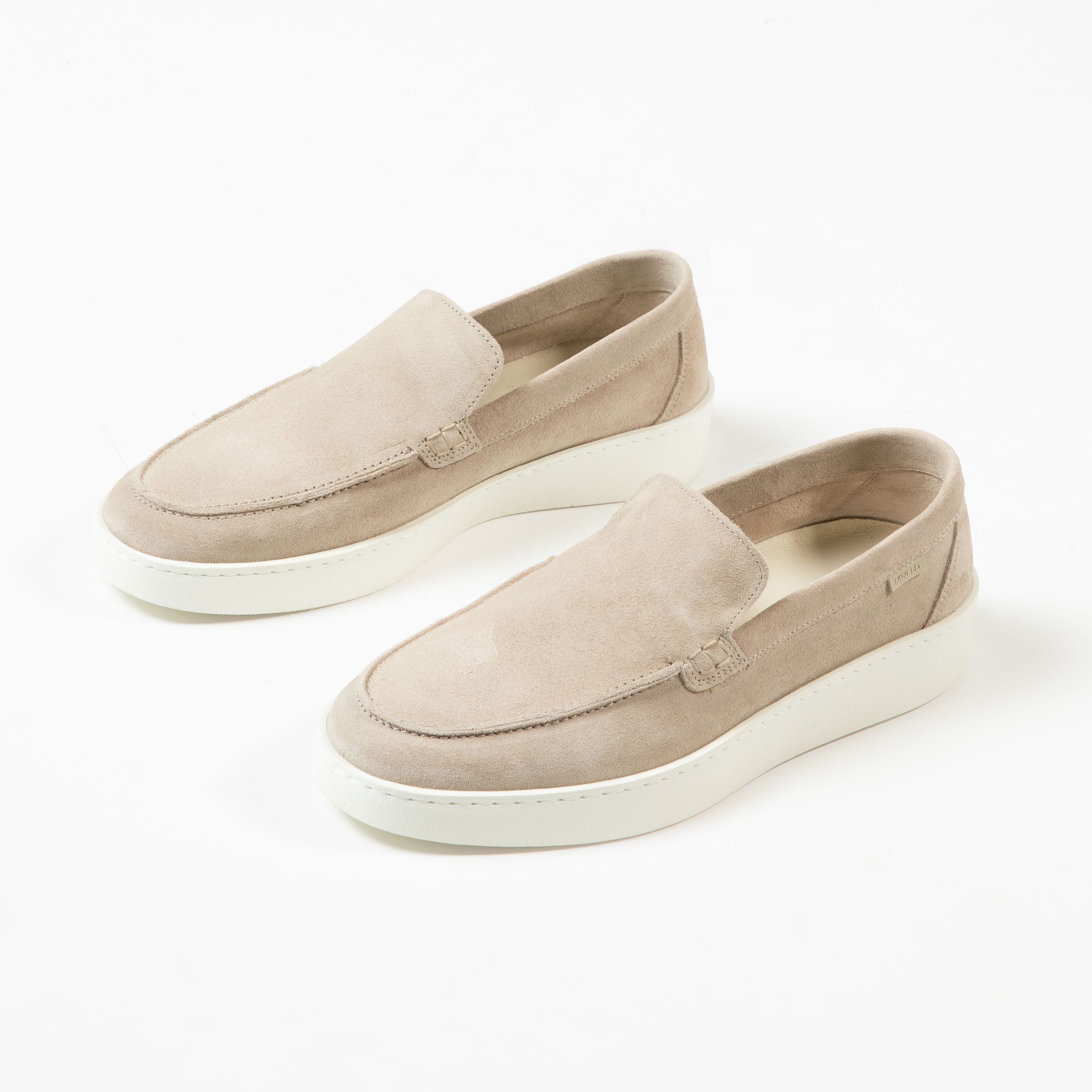 Beige suède loafers - Heren | MANFIELD