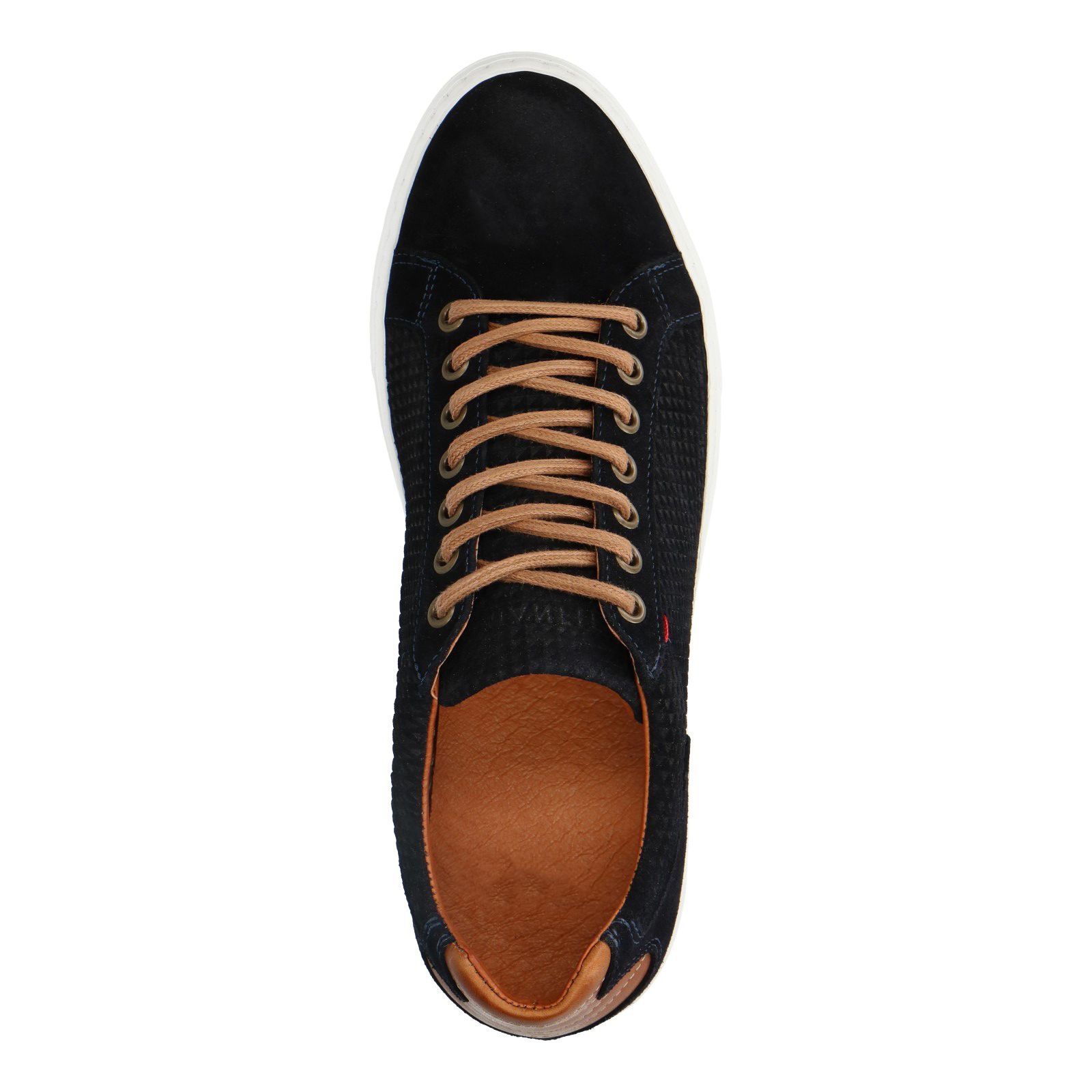 Blauwe suède sneakers - Heren | MANFIELD