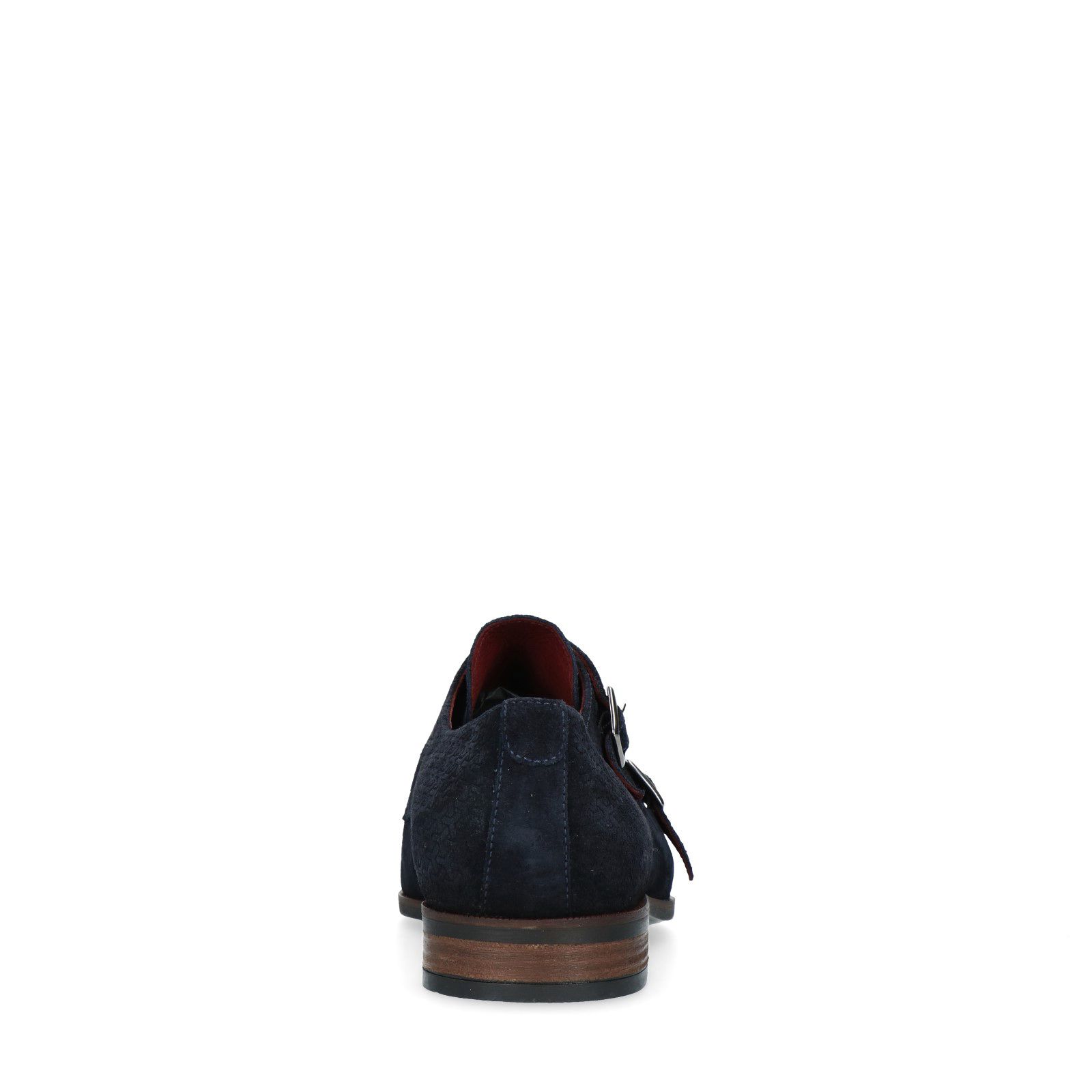 Blauwe suède gespschoenen - Heren | MANFIELD