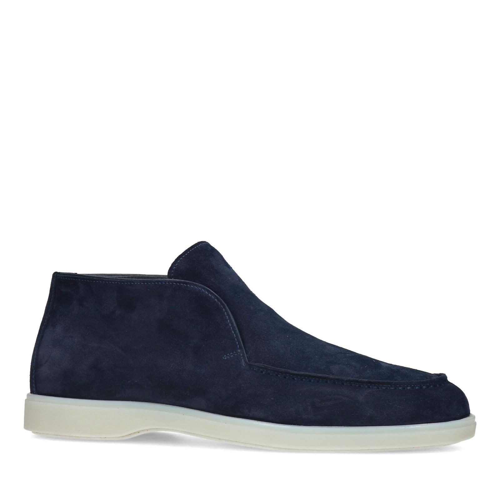 Blauwe suède boots - Heren | MANFIELD