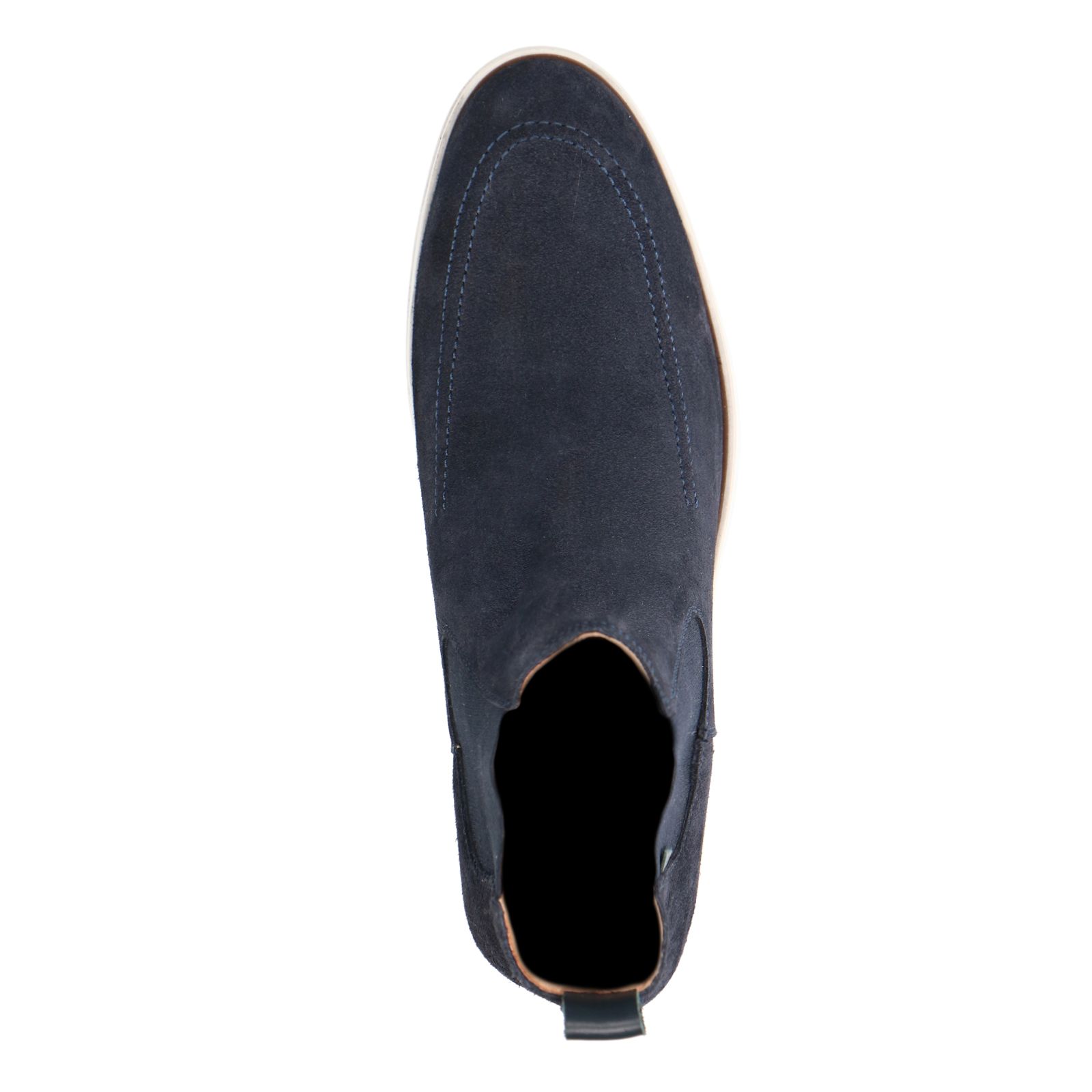 Donkerblauwe suède chelsea boots - Heren | MANFIELD