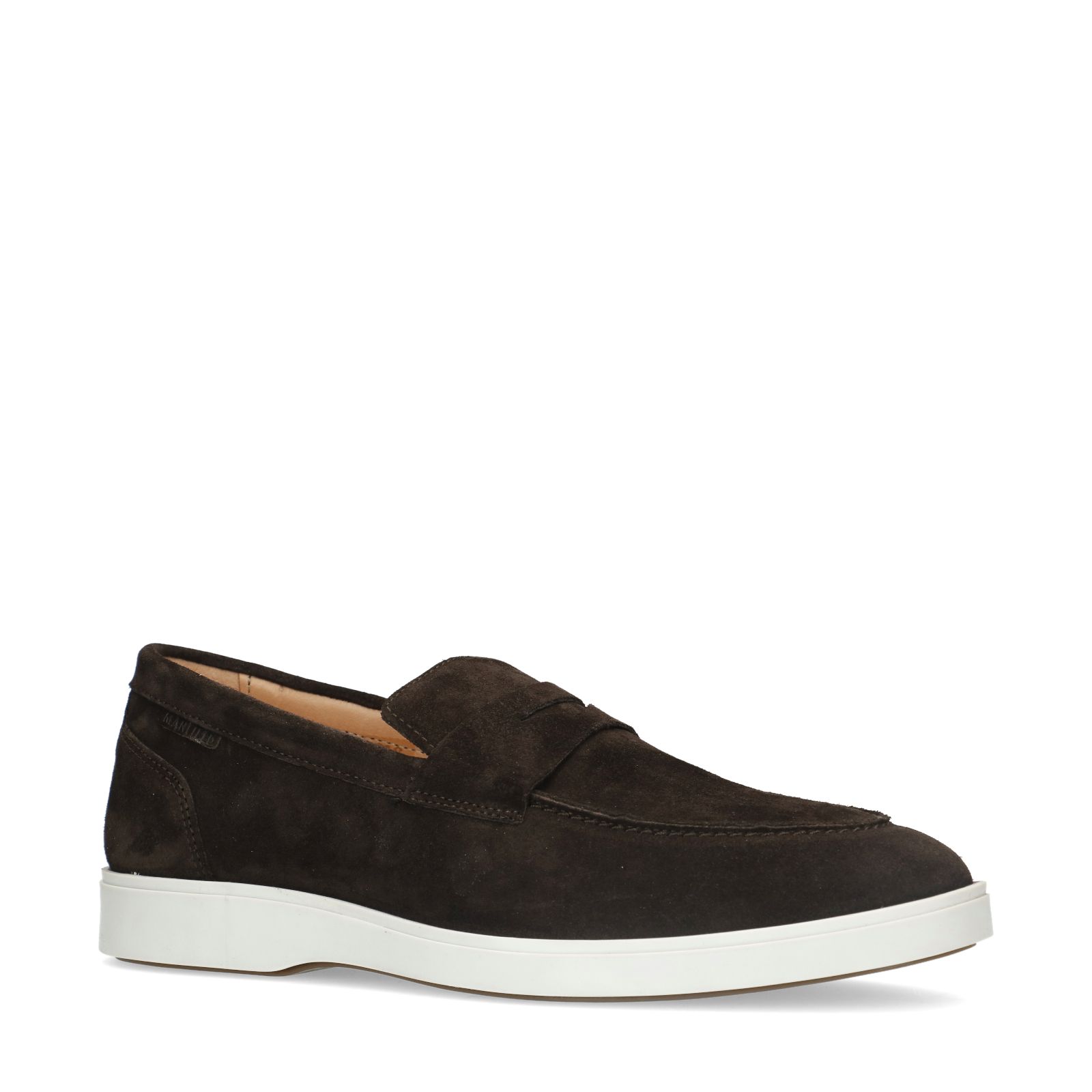Bruine suède loafers - Heren | MANFIELD