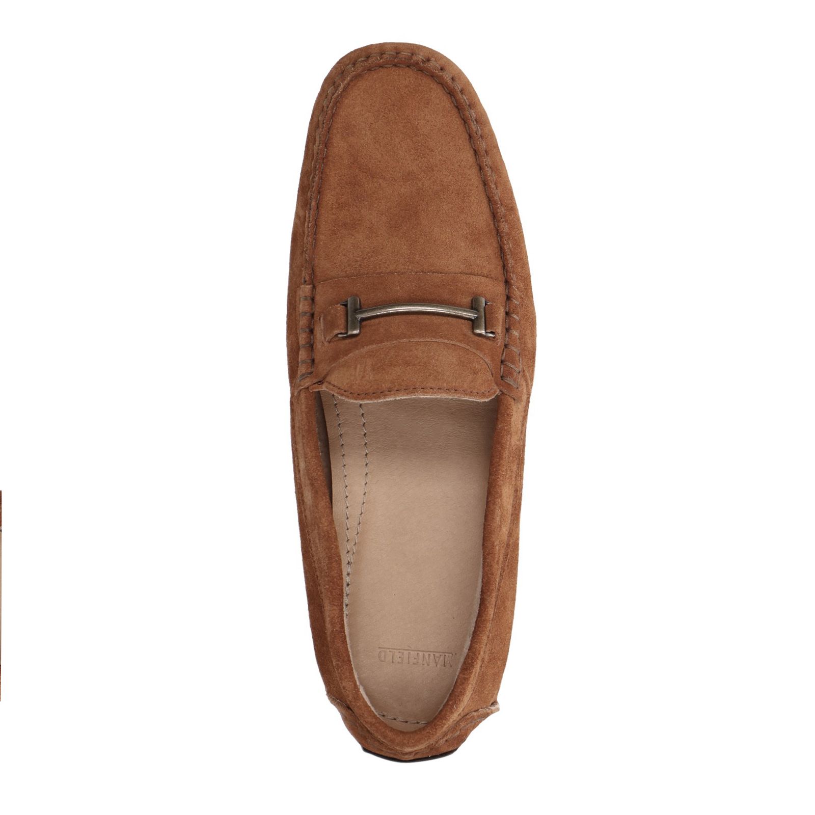 Cognac suède loafers - Heren | MANFIELD