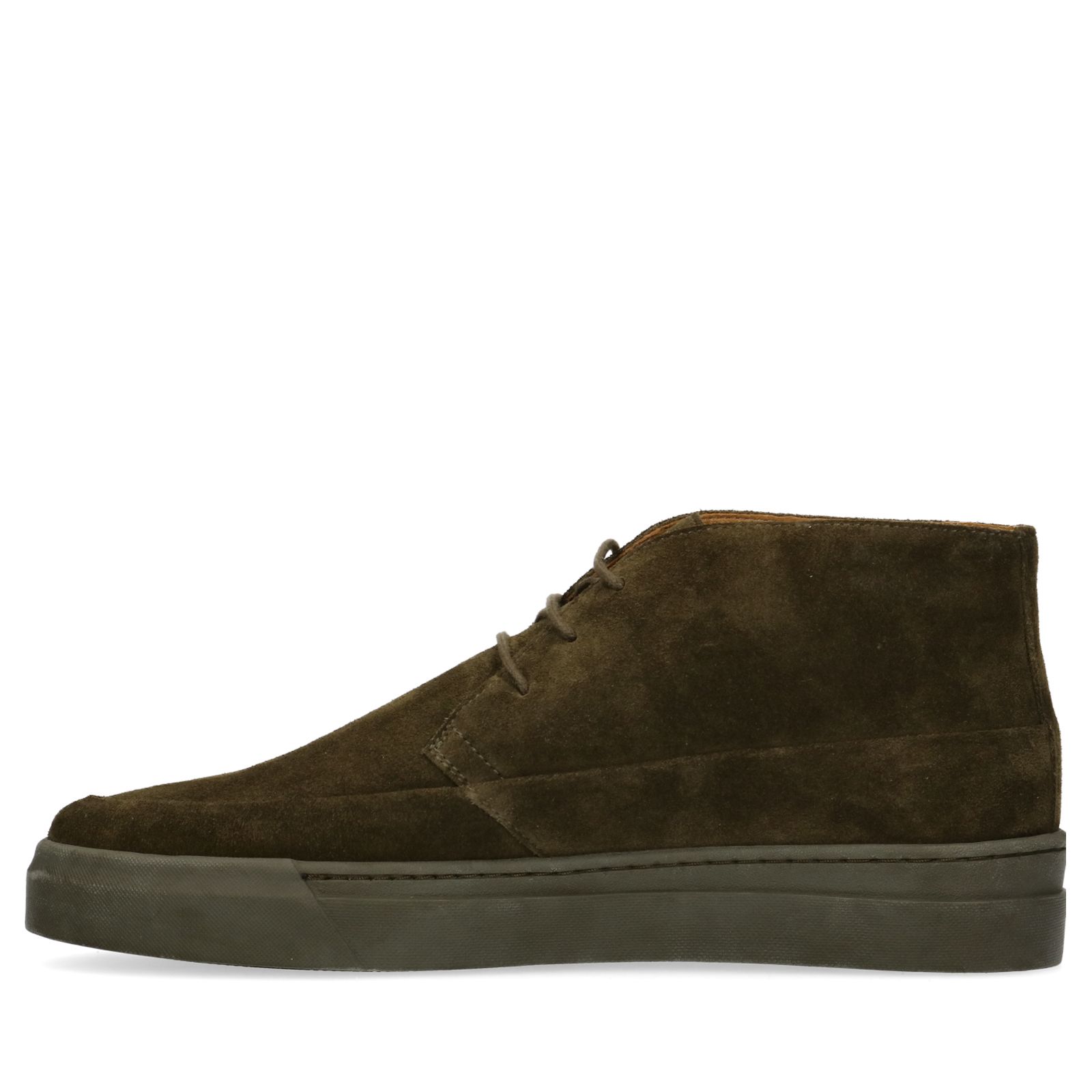 Groene suède veterschoenen - Heren | MANFIELD
