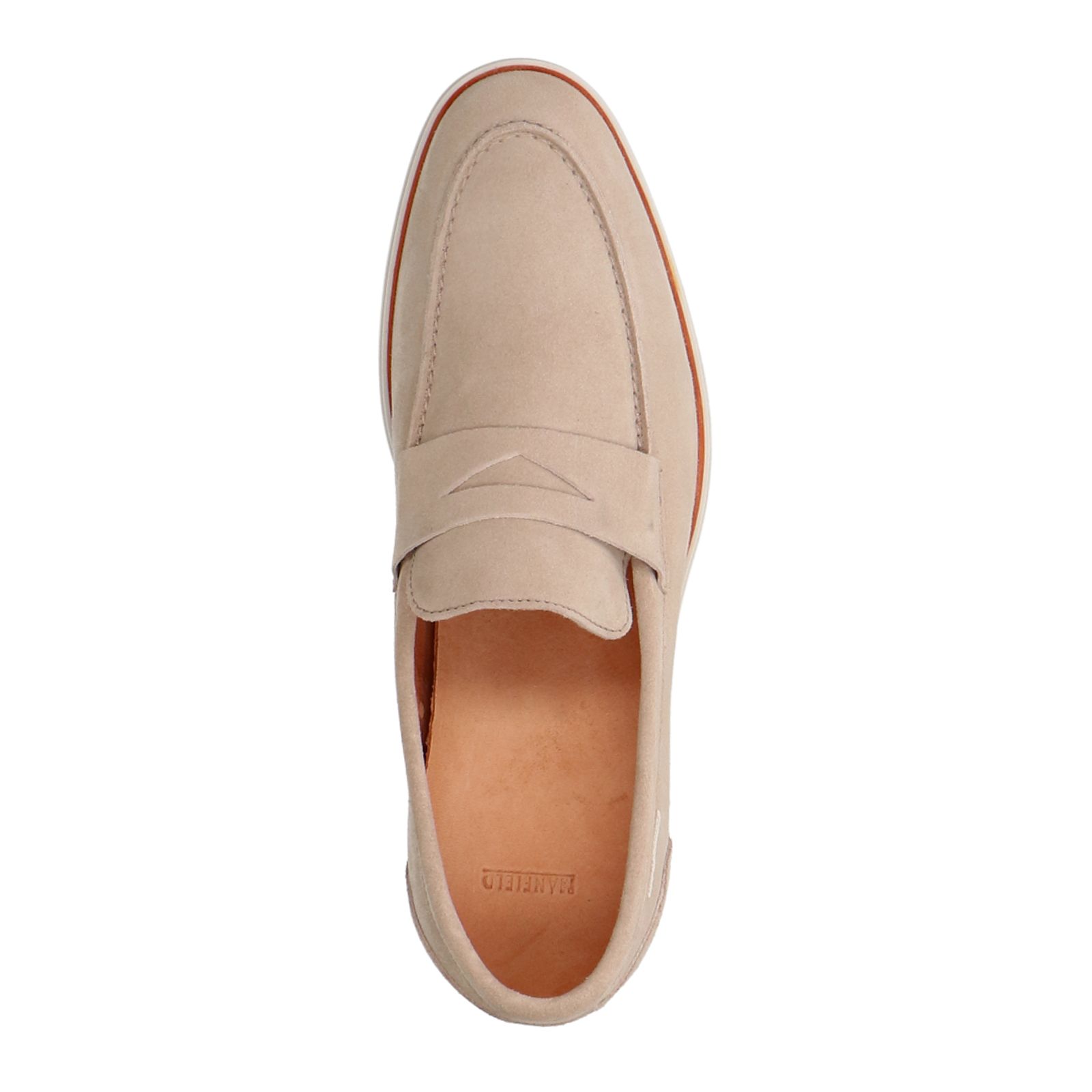 Beige suède loafers - Heren | MANFIELD