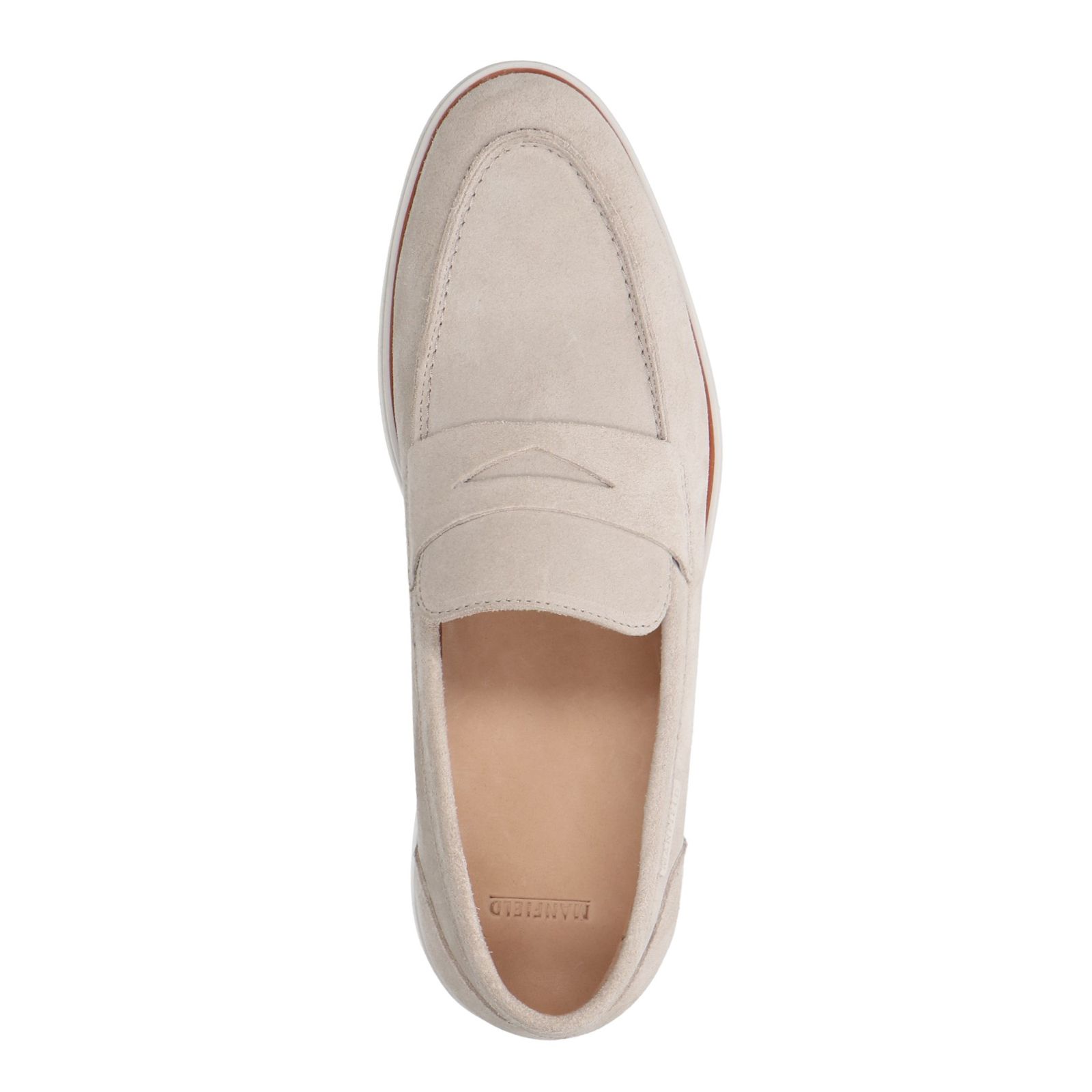 Beige suède loafers - Heren | MANFIELD