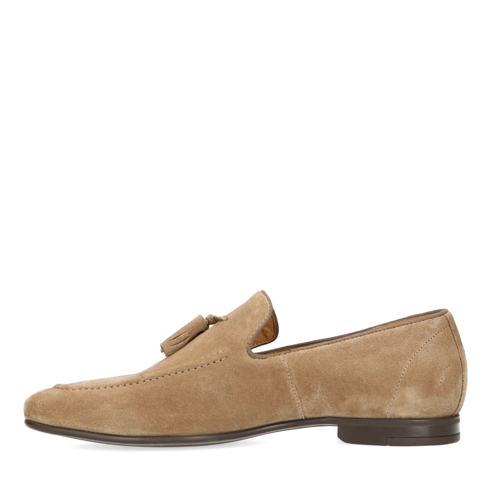 Taupe suède loafers Manfield Heren Schoenen Instappers Loafers 