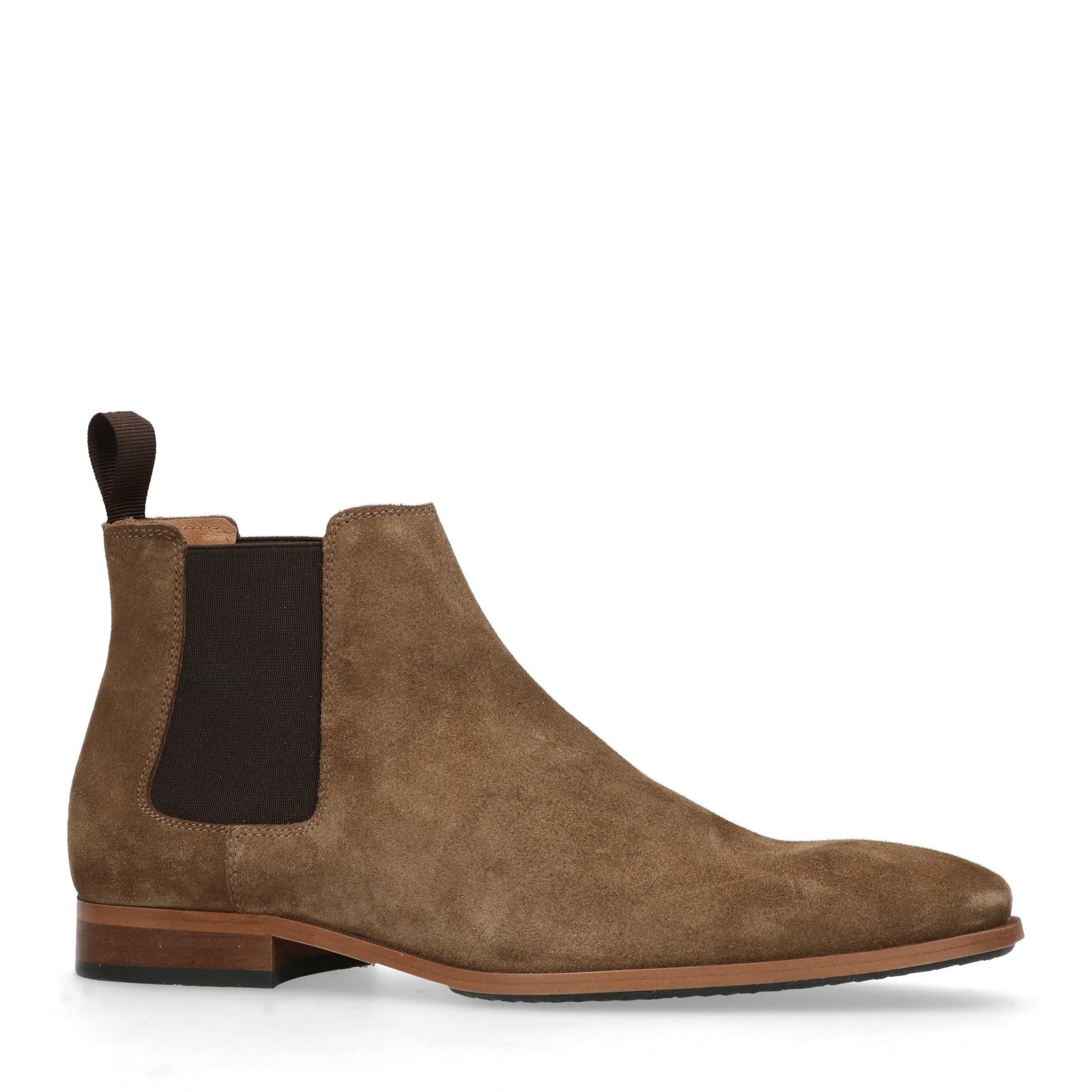 Bruine suède chelsea boots - Heren | MANFIELD