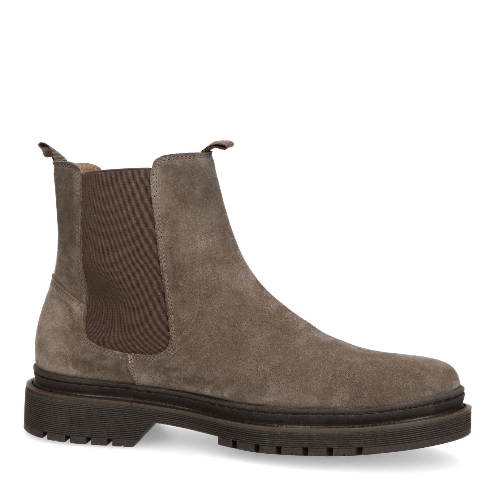 Taupe suède chelsea boots - Heren | MANFIELD