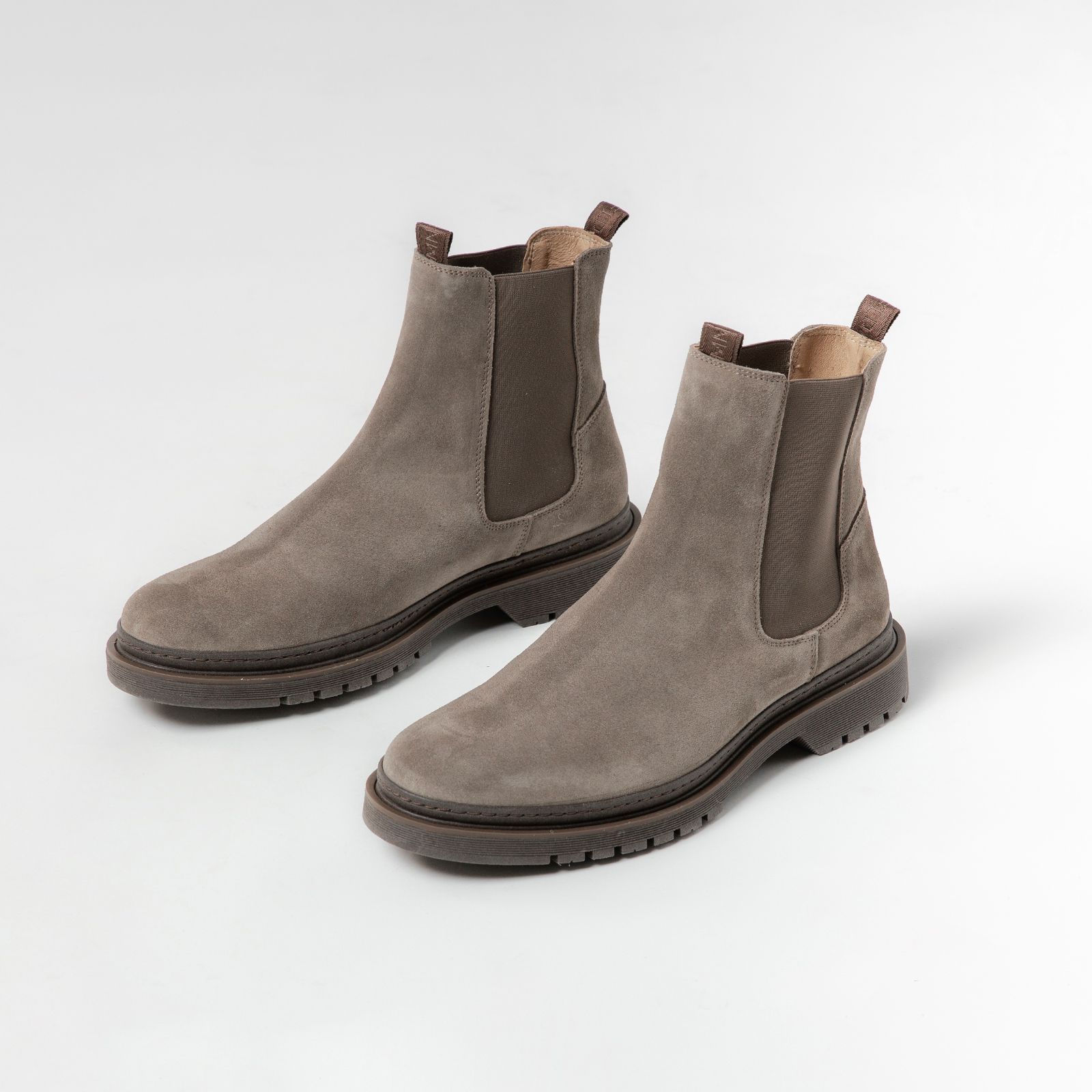 Taupe suède chelsea boots - Heren | MANFIELD