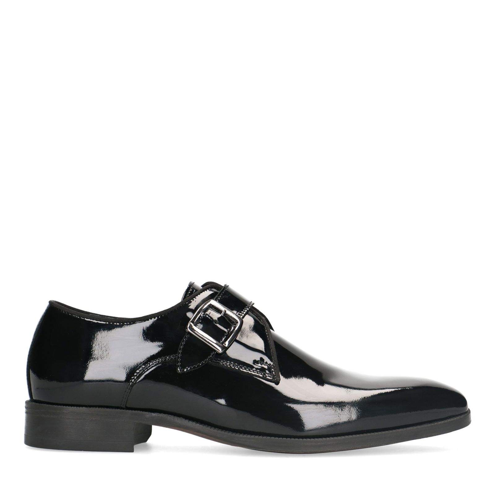 Zwart kalfsleder SOCI3TY gespschoen