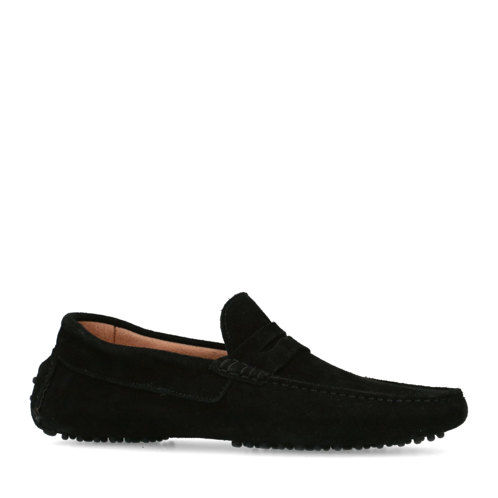 black suede loafers mens